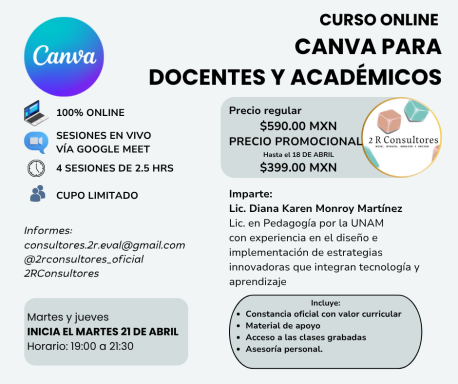 CANVA PARA DOCENTES Y ACADEMICOS CANVA